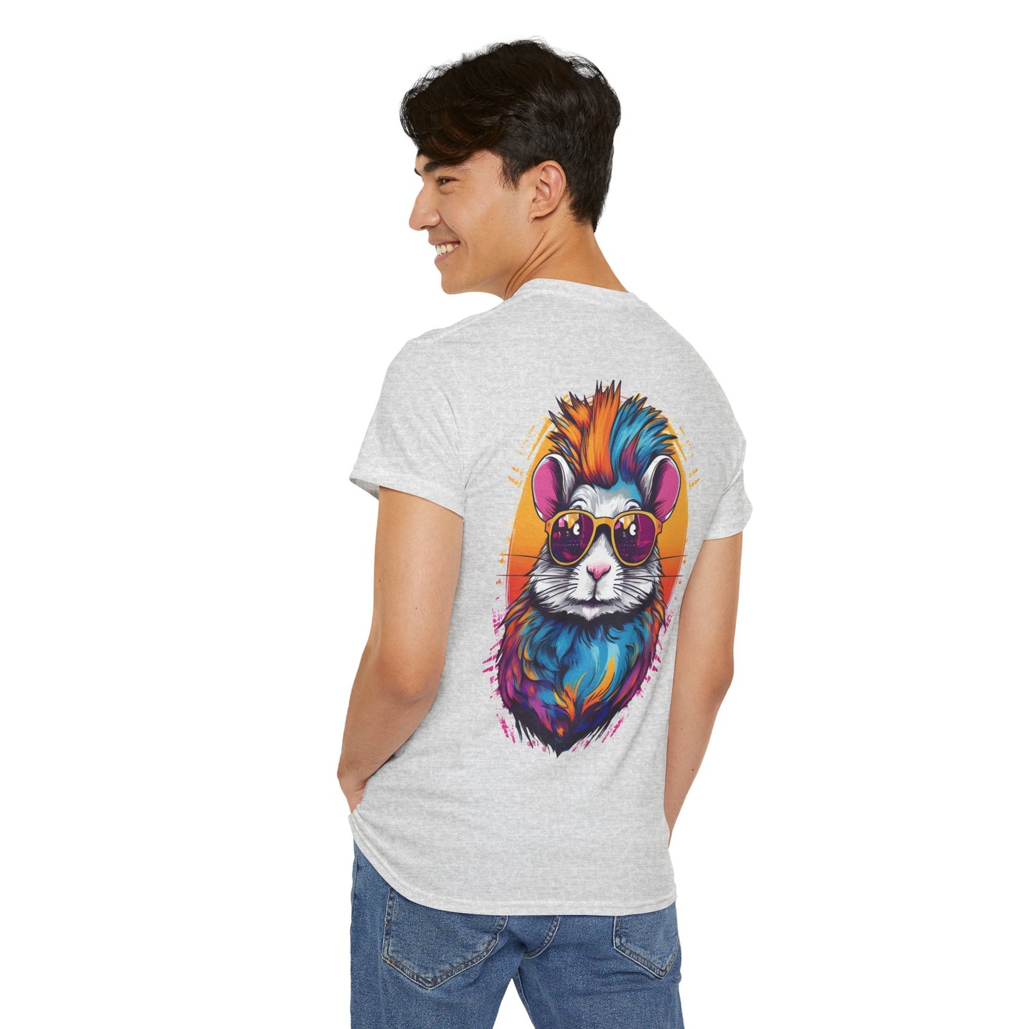 T-Shirt - Psychedelic Gerbil with Sunglasses