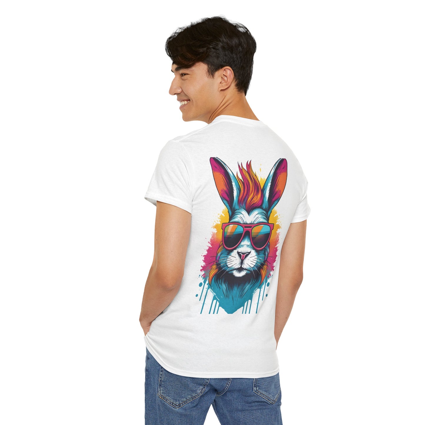 T-Shirt - Psychedelic Rabbit with Sunglasses