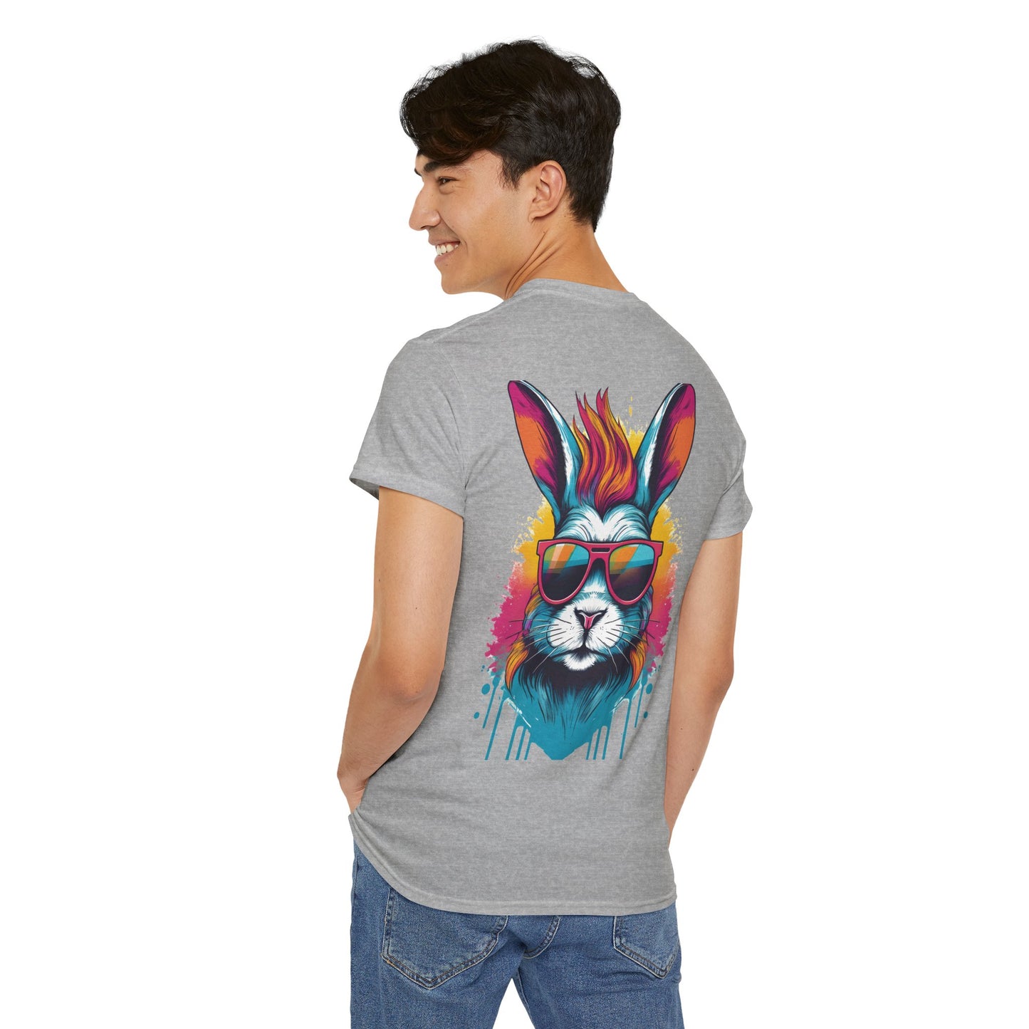 T-Shirt - Psychedelic Rabbit with Sunglasses