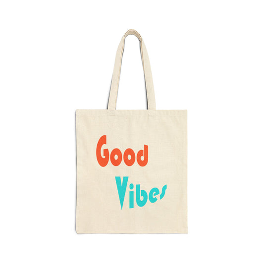 Good Vibes Cotton Canvas Tote Bag