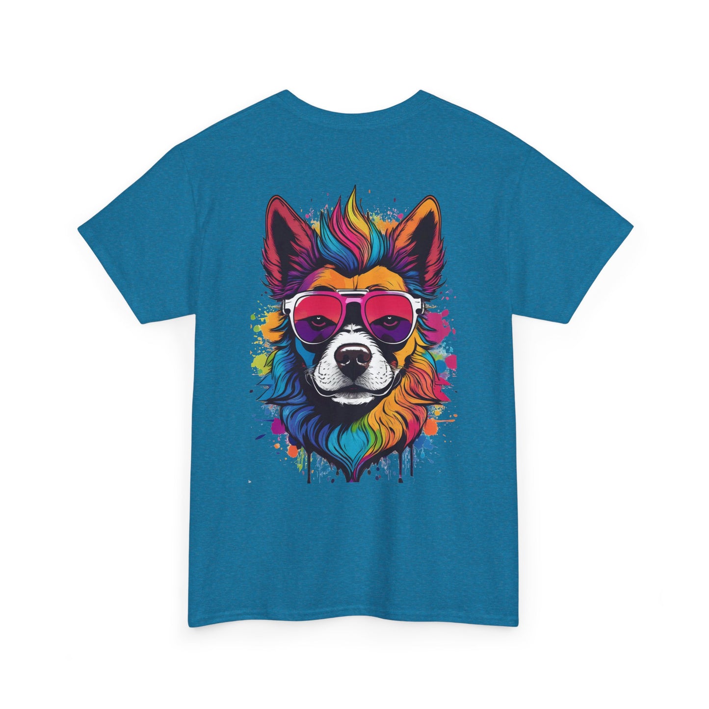 T-Shirt - Psychedelic Dog with Sunglasses