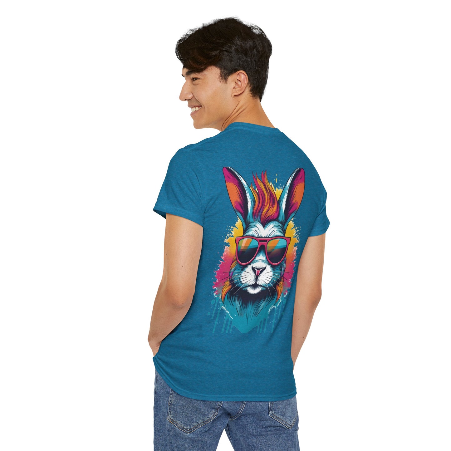 T-Shirt - Psychedelic Rabbit with Sunglasses