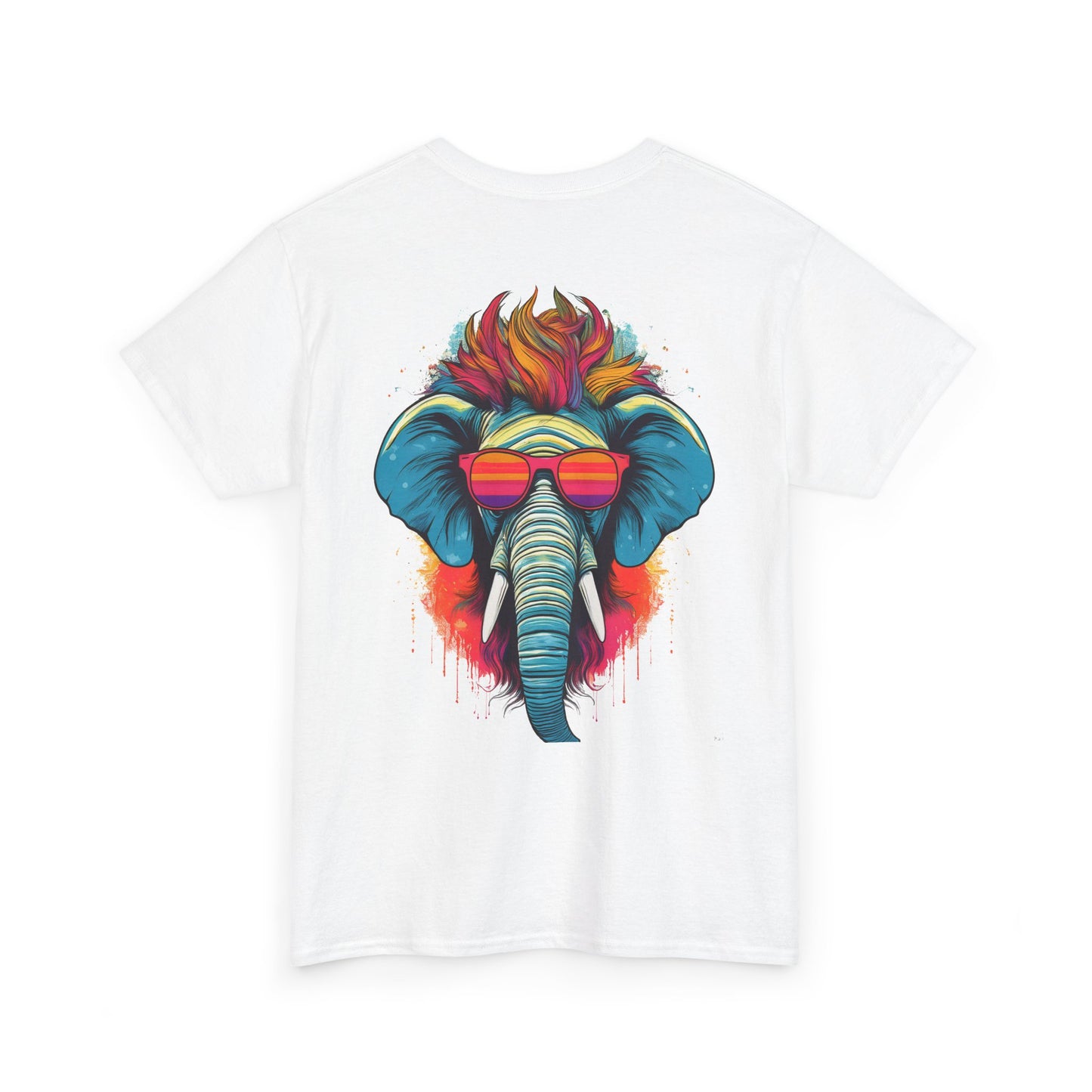 T-Shirt - Psychedelic Elephant with Sunglasses