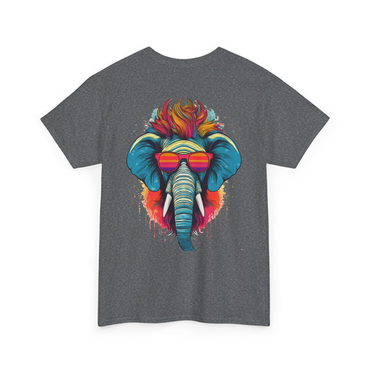 T-Shirt - Psychedelic Elephant with Sunglasses