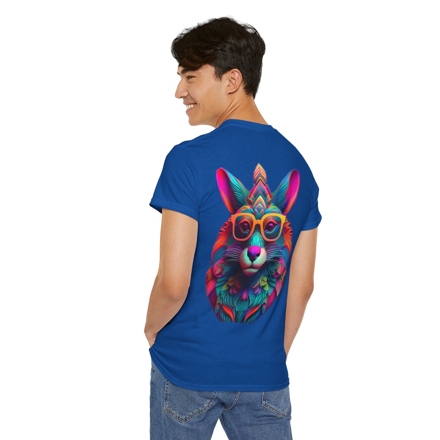 T-Shirt - Psychedelic Wolf with Sunglasses