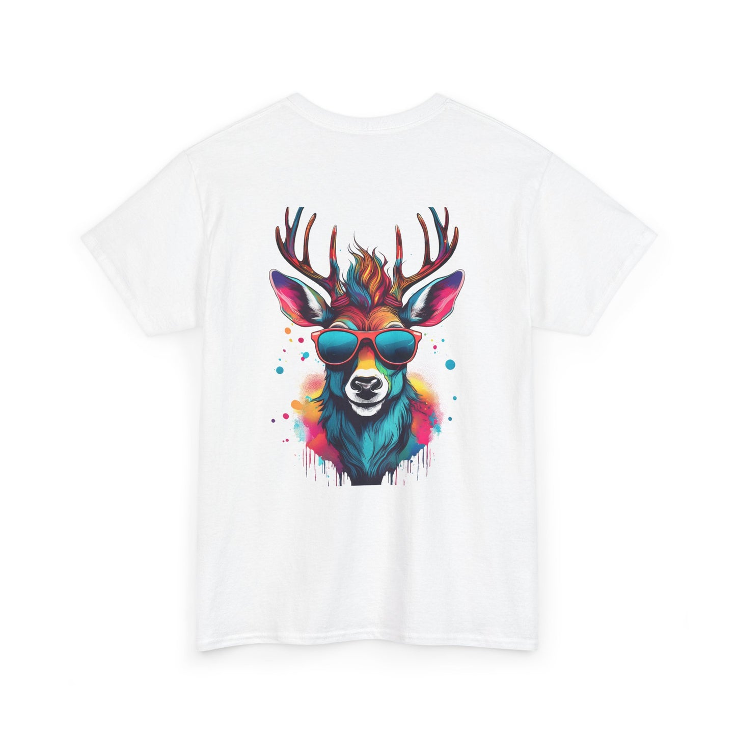 T-Shirt - Psychedelic Deer with Sunglasses