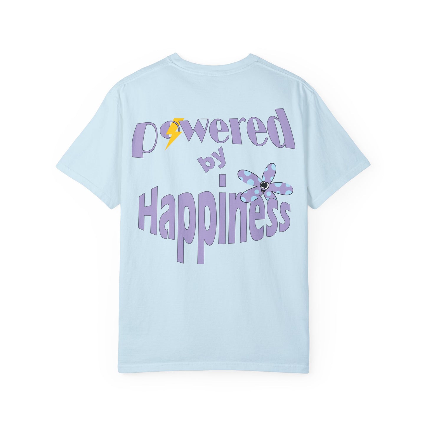 Powered By Happiness Unisex Garment-Dyed T-shirt