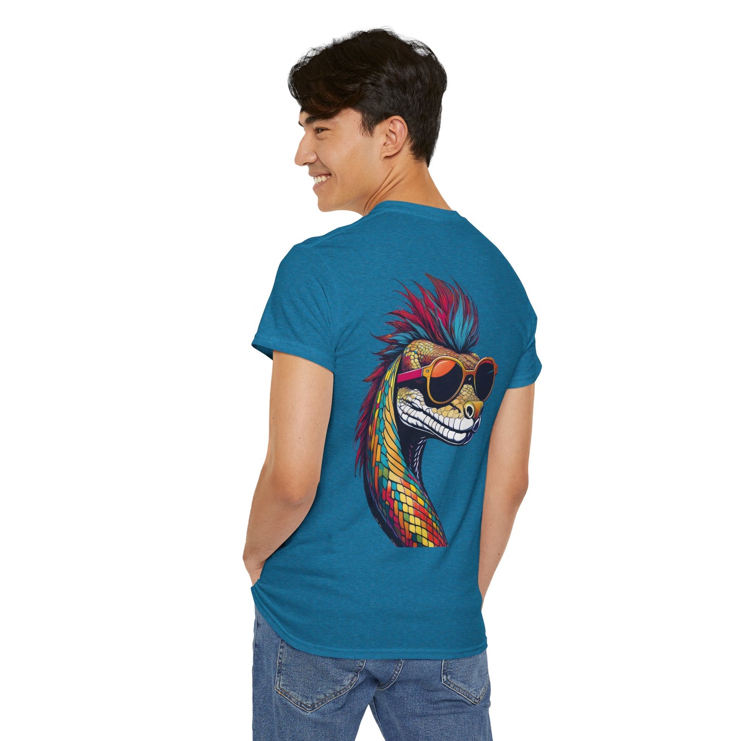 T-Shirt - Psychedelic Snake with Sunglasses