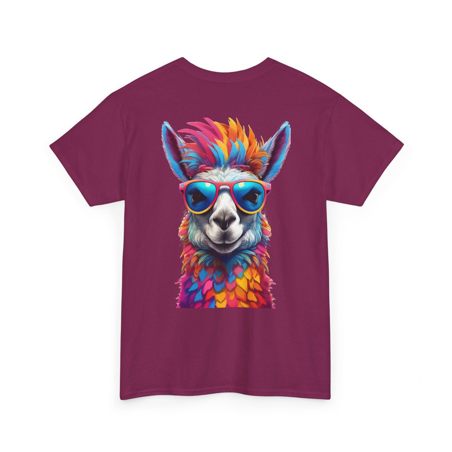 T-Shirt - Psychedelic Llama with Sunglasses