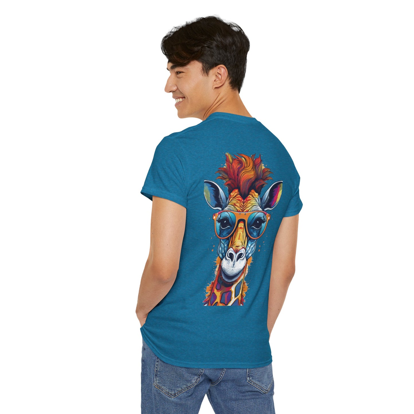 T-Shirt - Psychedelic Giraffe with Sunglasses