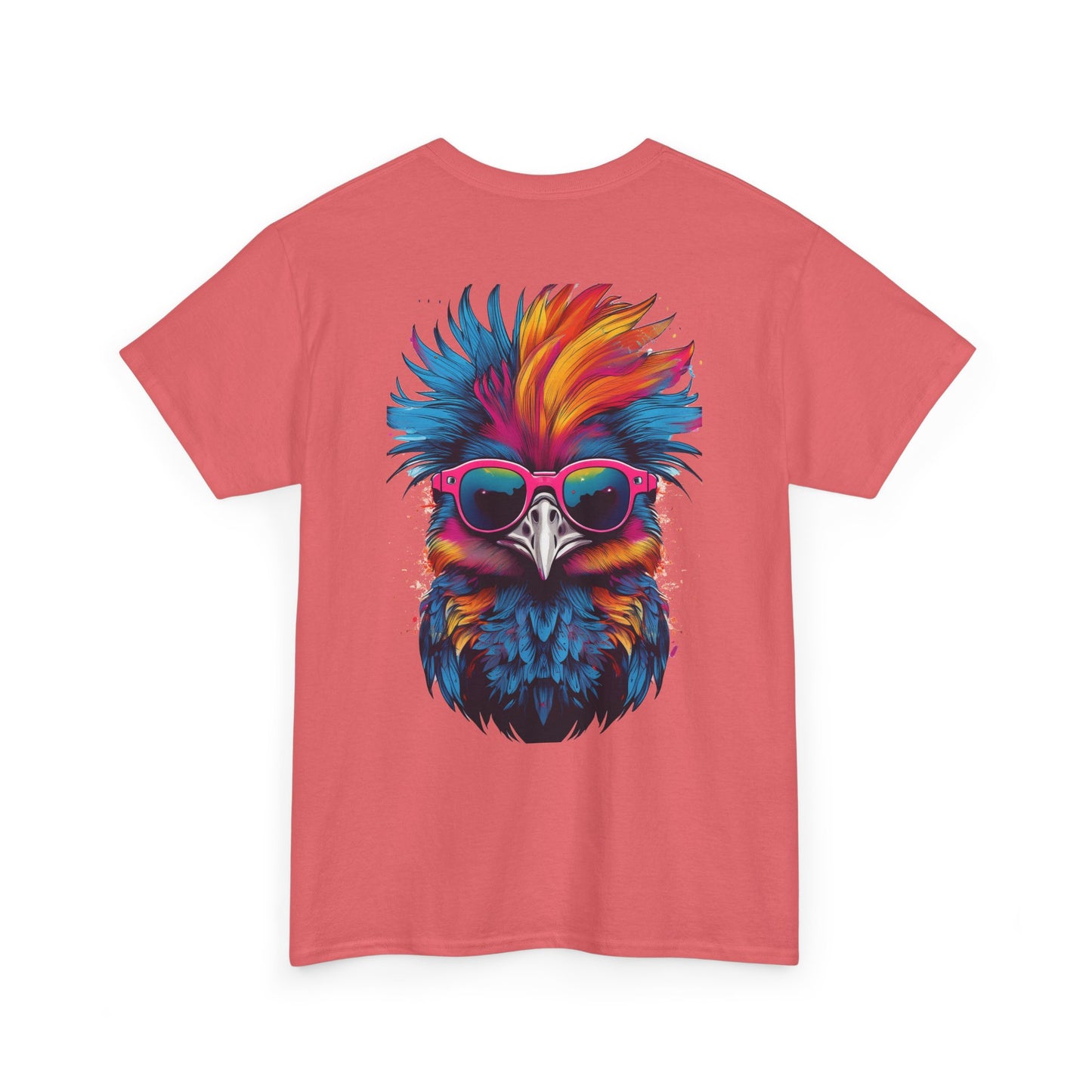 T-Shirt - Psychedelic Ostrich with Sunglasses