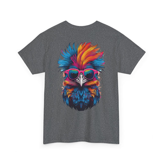 T-Shirt - Psychedelic Ostrich with Sunglasses