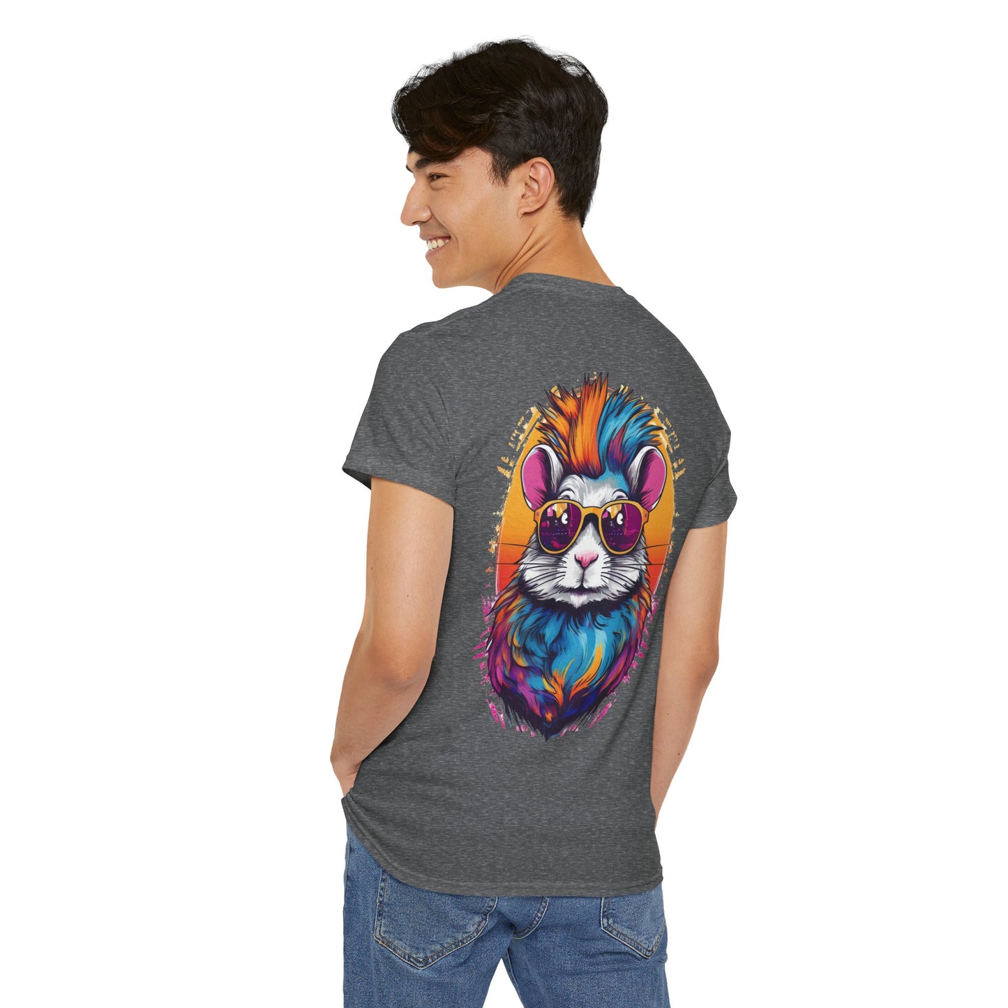 T-Shirt - Psychedelic Gerbil with Sunglasses