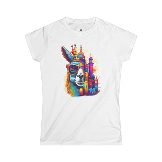 Women's Tee - Royal Llama