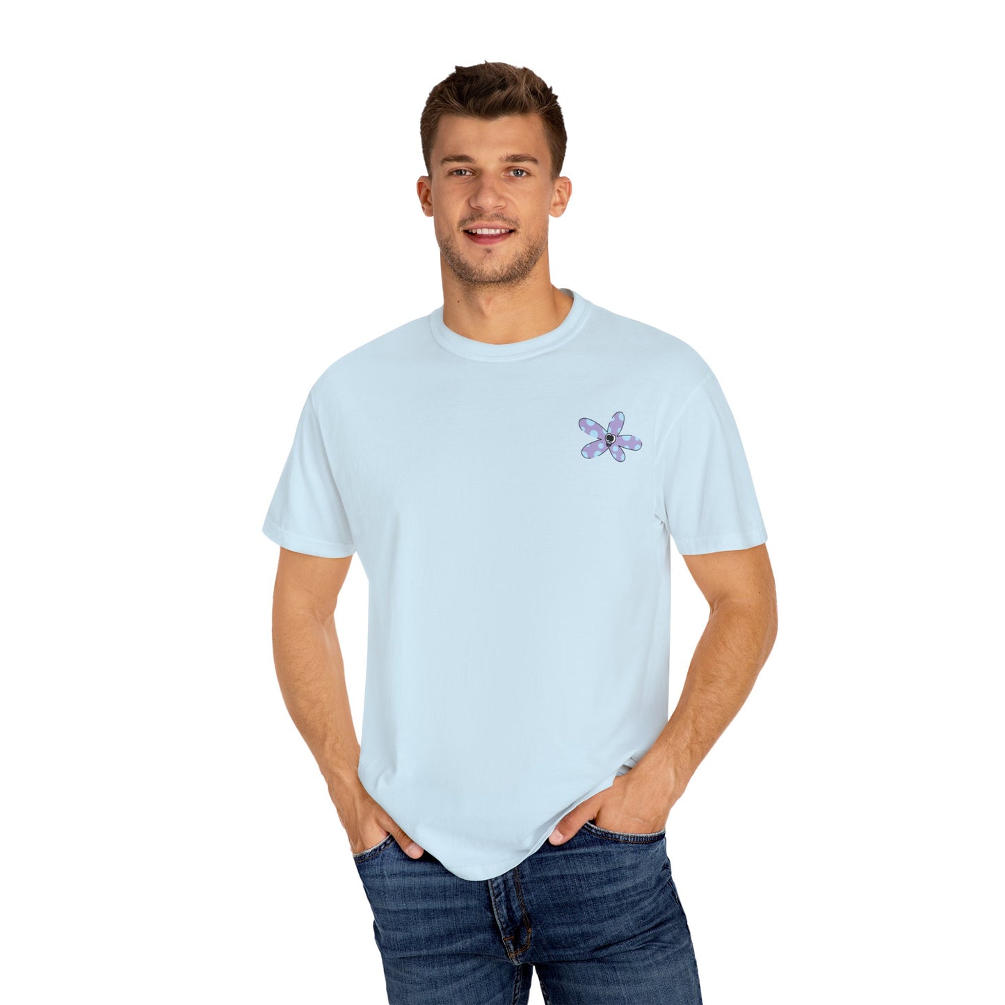 Powered By Happiness Unisex Garment-Dyed T-shirt