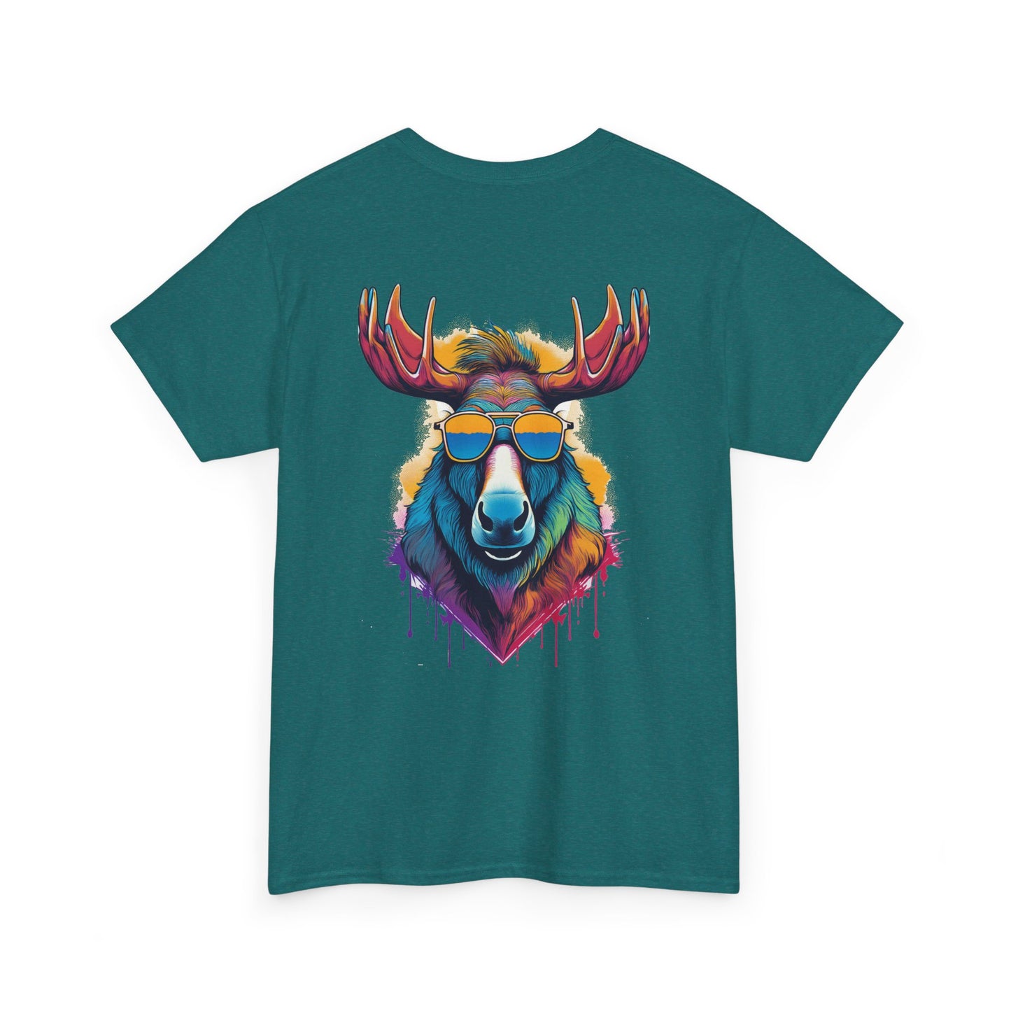 T-Shirt - Psychedelic Moose with Sunglasses