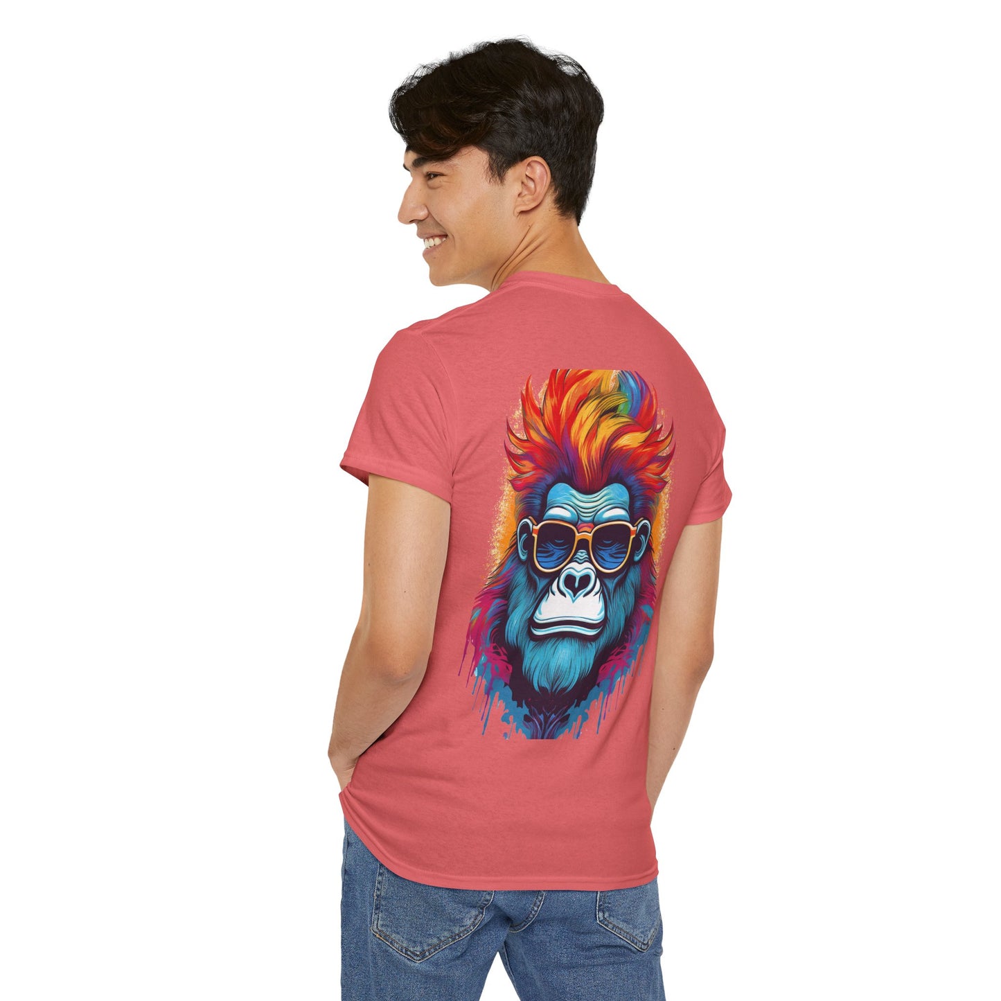 T-Shirt - Psychedelic Gorilla with Sunglasses