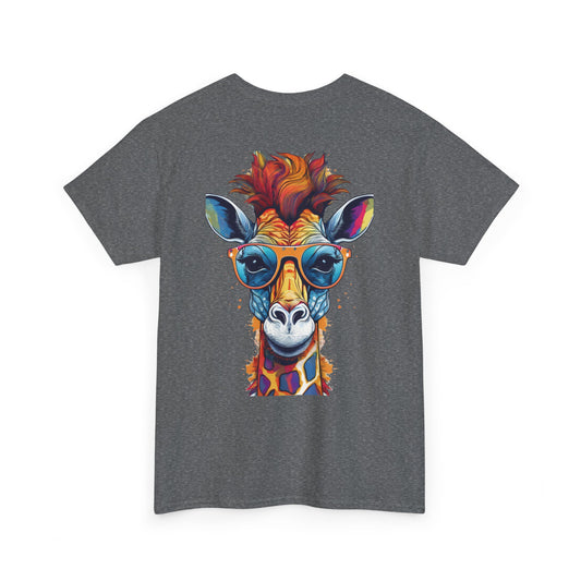 T-Shirt - Psychedelic Giraffe with Sunglasses