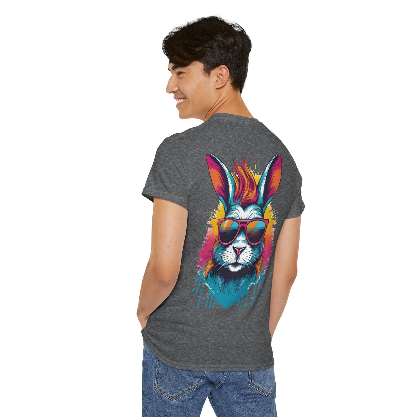 T-Shirt - Psychedelic Rabbit with Sunglasses