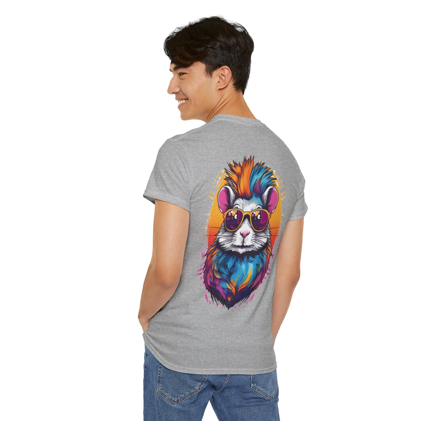 T-Shirt - Psychedelic Gerbil with Sunglasses