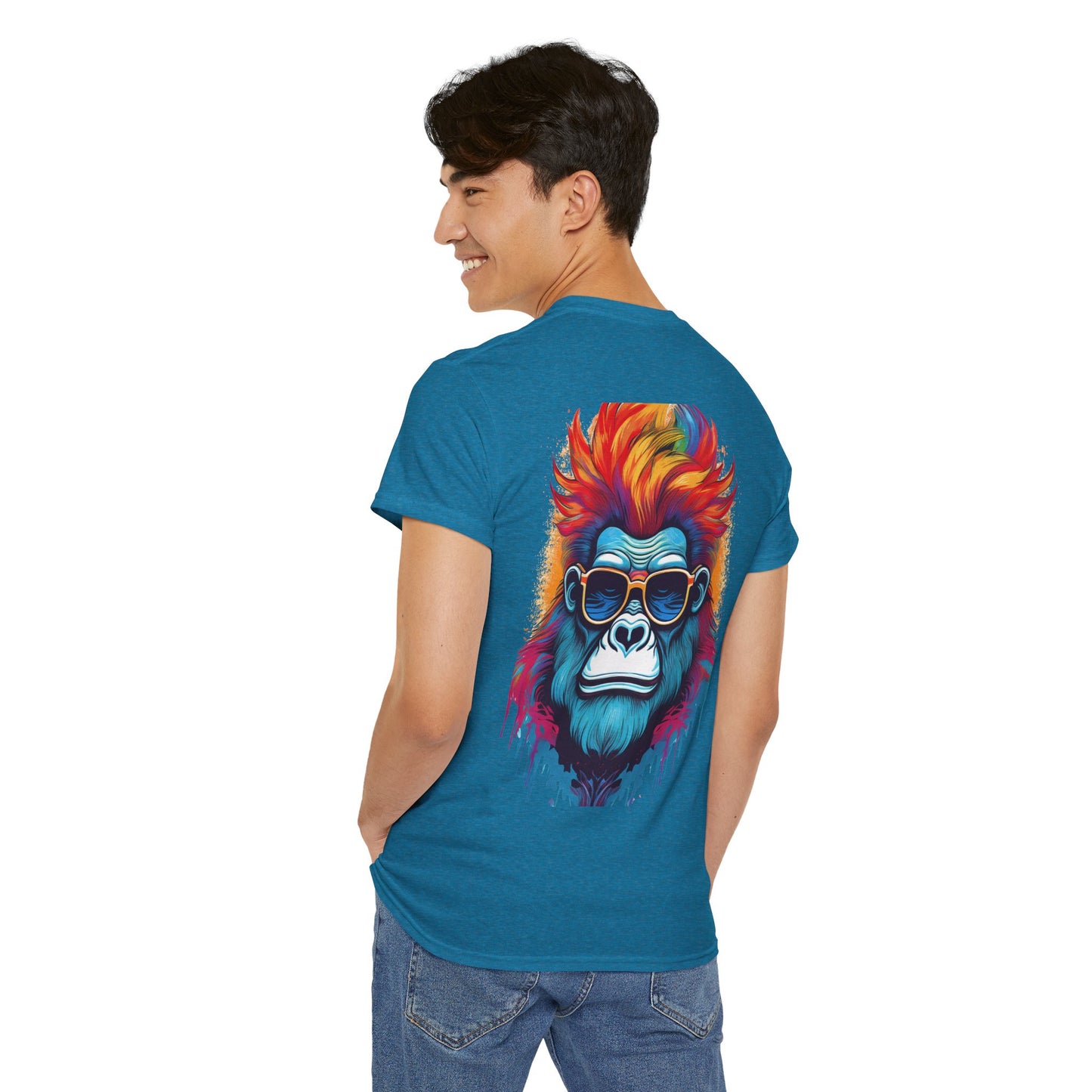 T-Shirt - Psychedelic Gorilla with Sunglasses