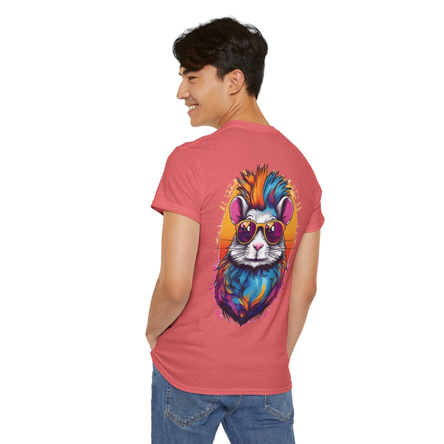 T-Shirt - Psychedelic Gerbil with Sunglasses