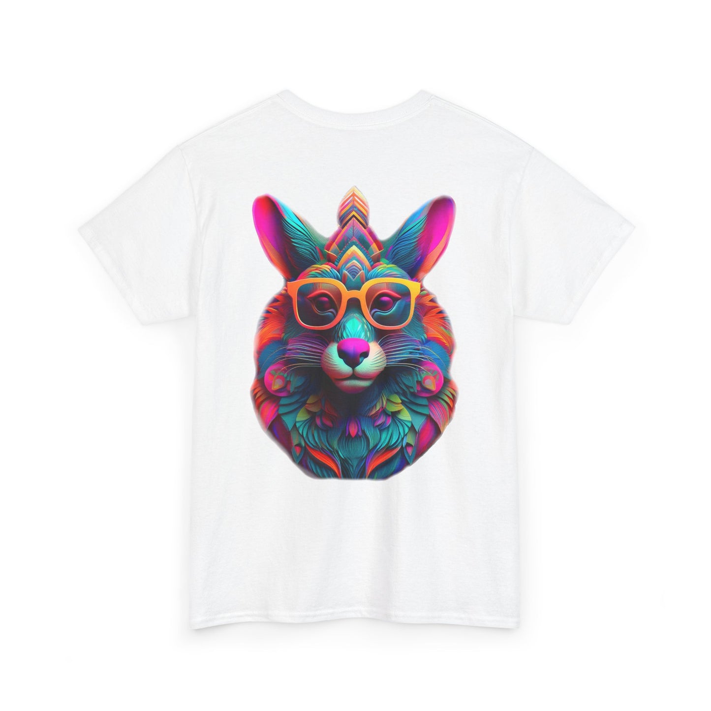 T-Shirt - Psychedelic Wolf with Sunglasses