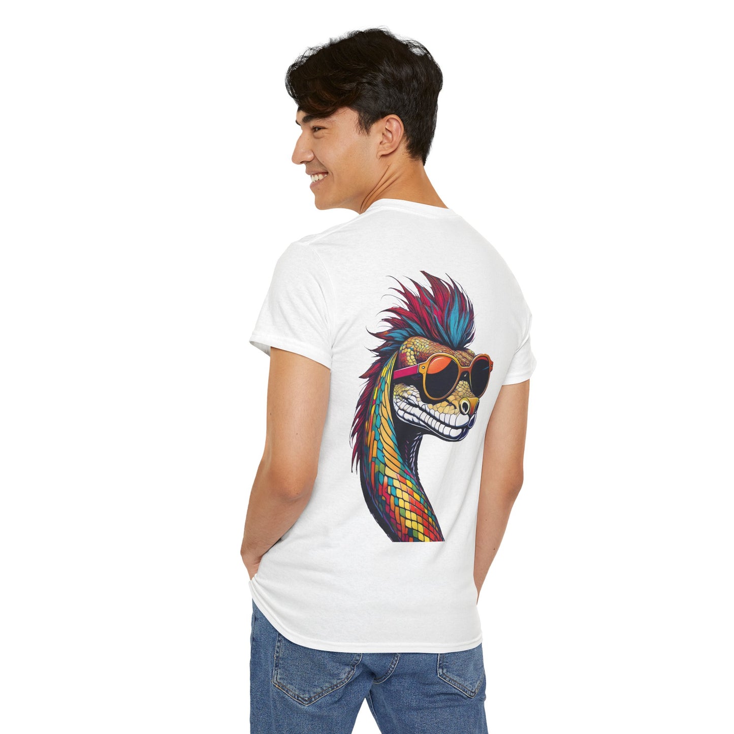 T-Shirt - Psychedelic Snake with Sunglasses