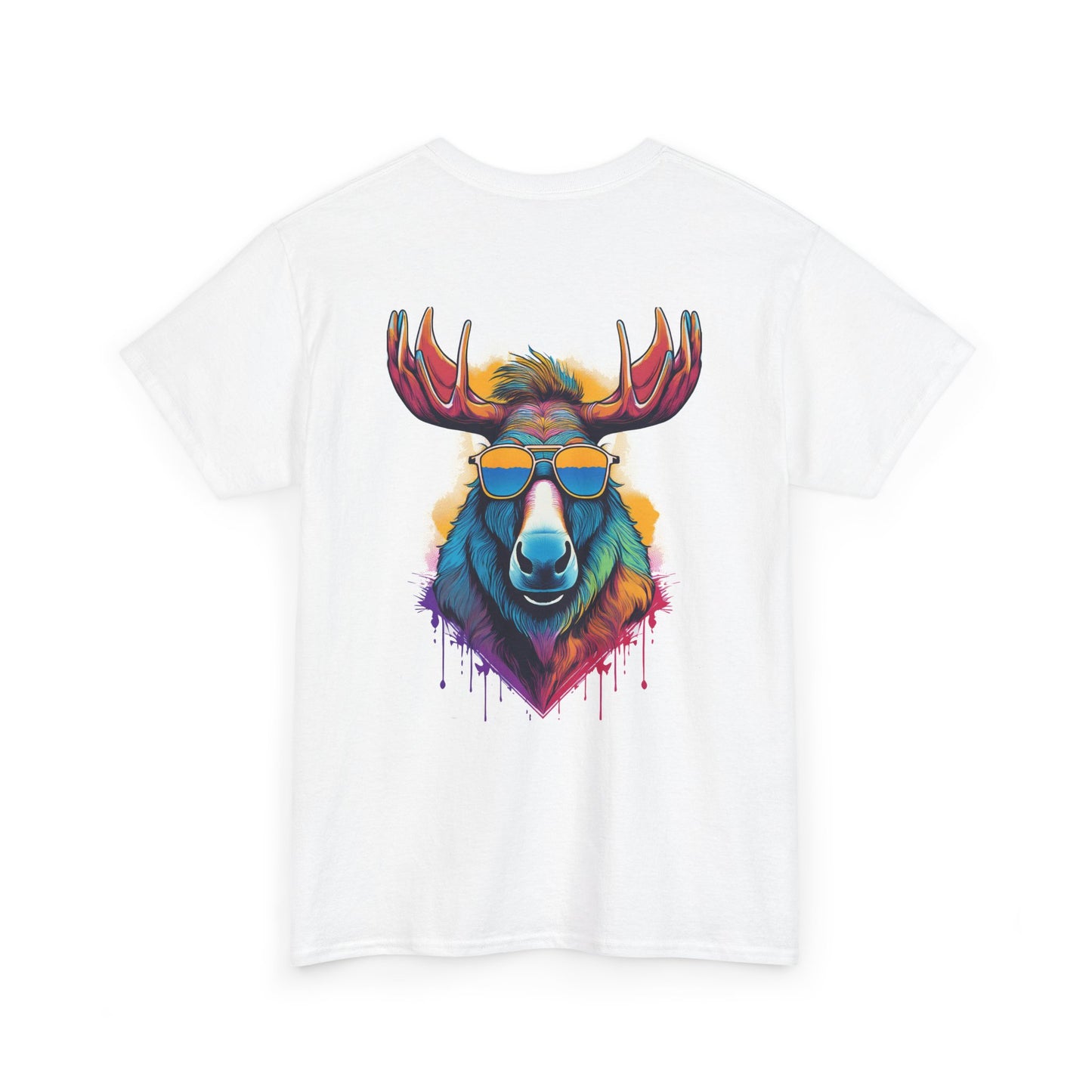 T-Shirt - Psychedelic Moose with Sunglasses