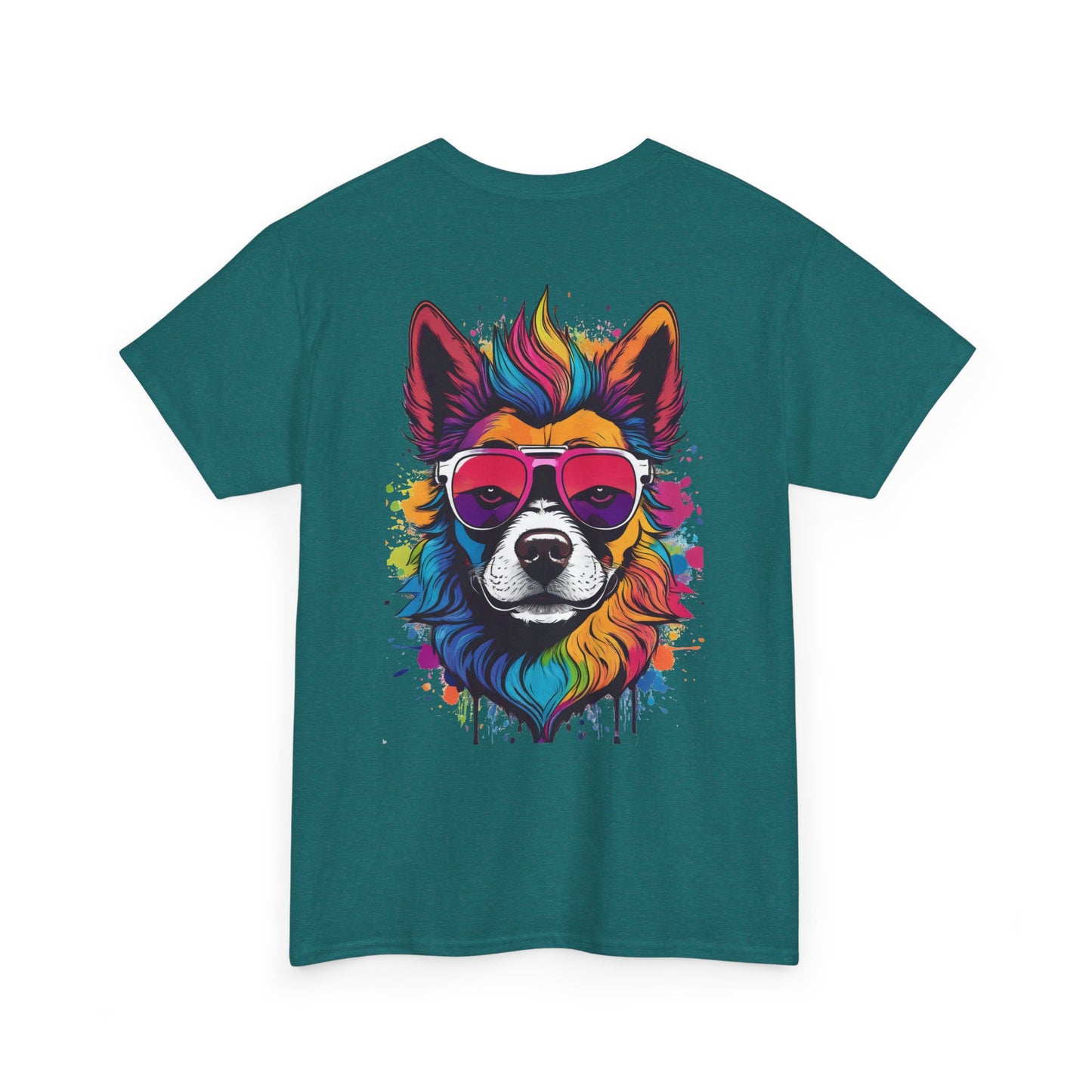 T-Shirt - Psychedelic Dog with Sunglasses