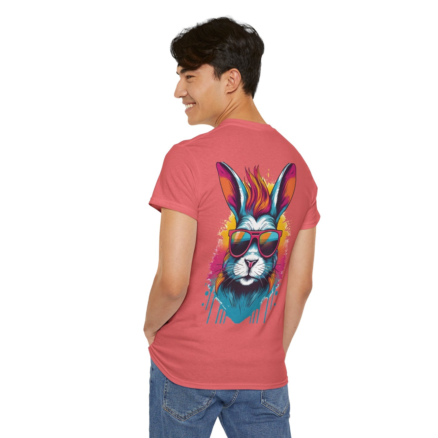 T-Shirt - Psychedelic Rabbit with Sunglasses