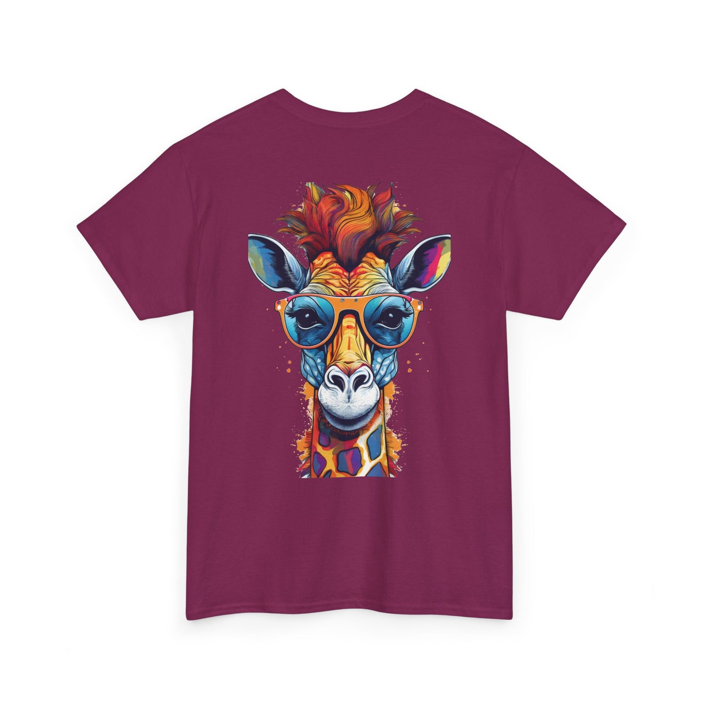 T-Shirt - Psychedelic Giraffe with Sunglasses