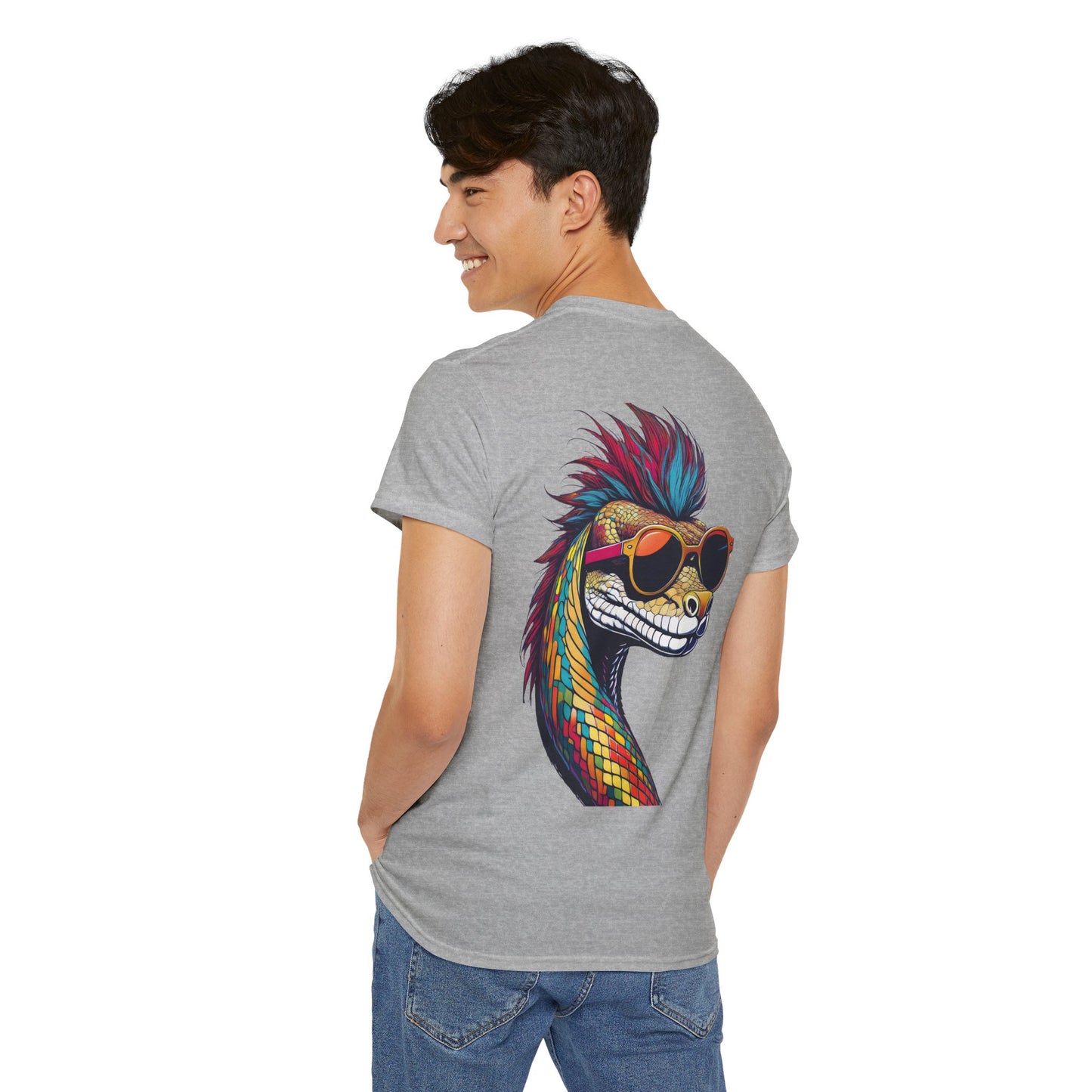 T-Shirt - Psychedelic Snake with Sunglasses