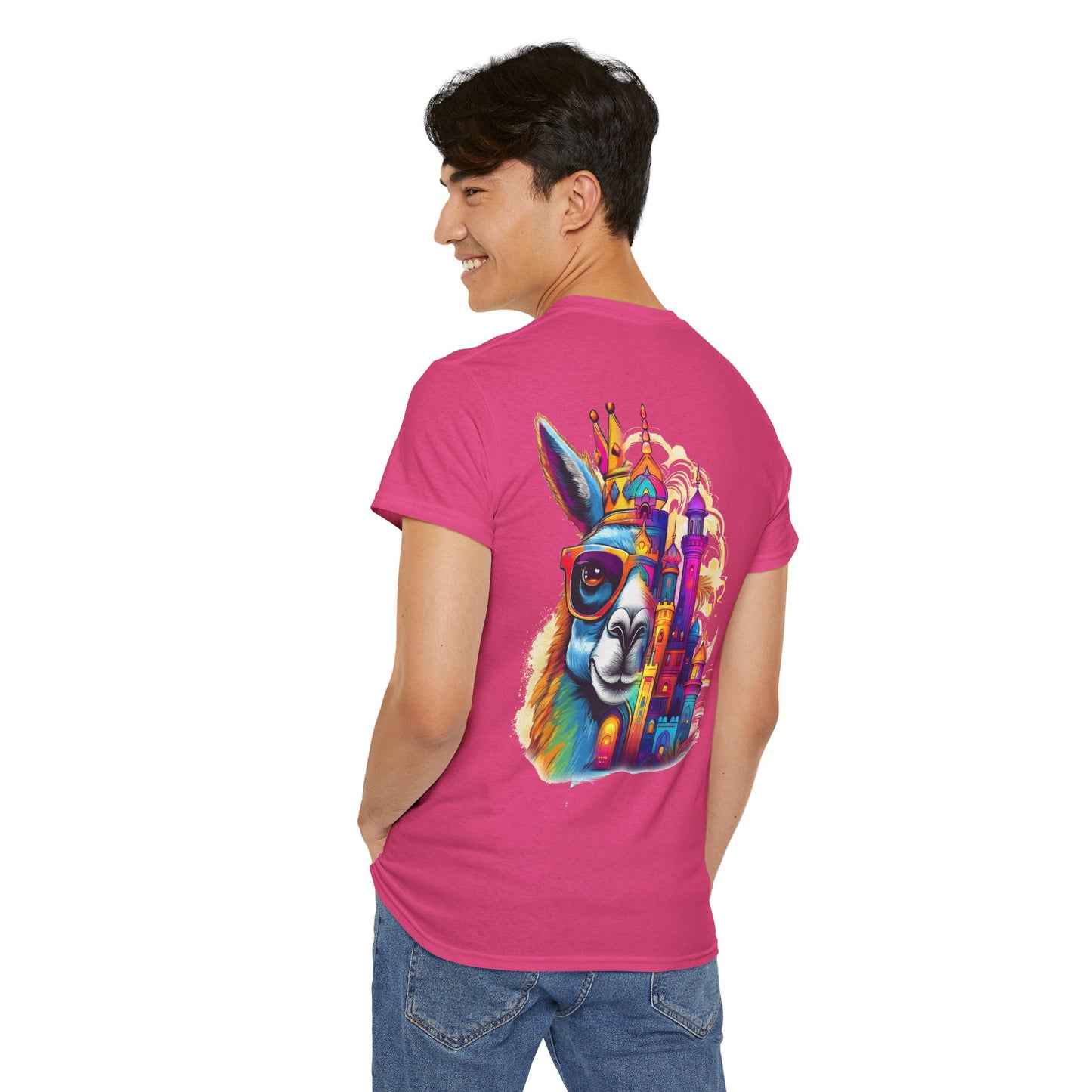 T-Shirt - Royal Llama with Sunglasses