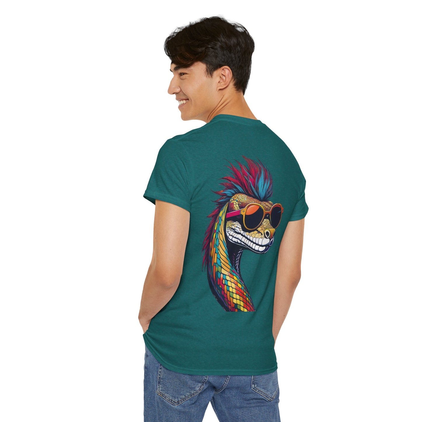 T-Shirt - Psychedelic Snake with Sunglasses