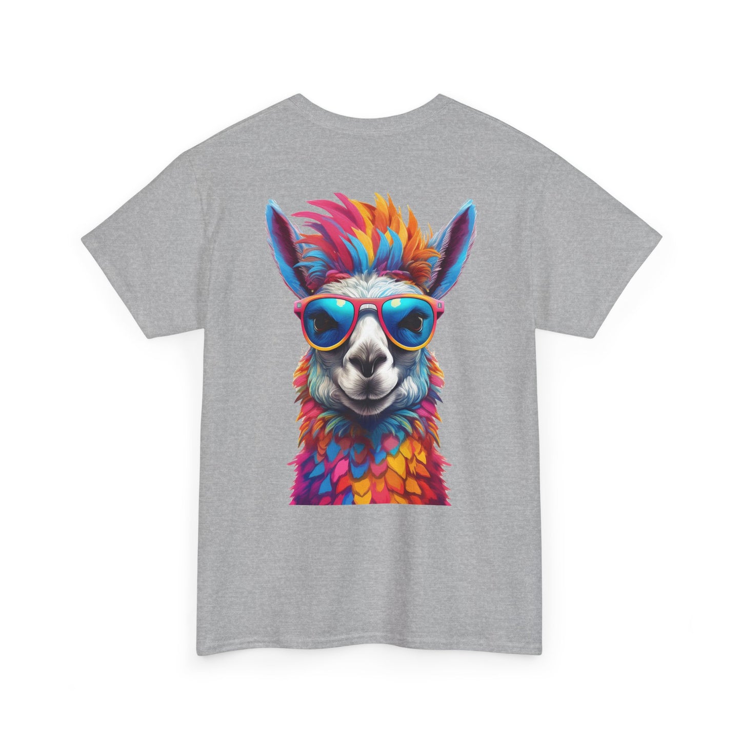 T-Shirt - Psychedelic Llama with Sunglasses