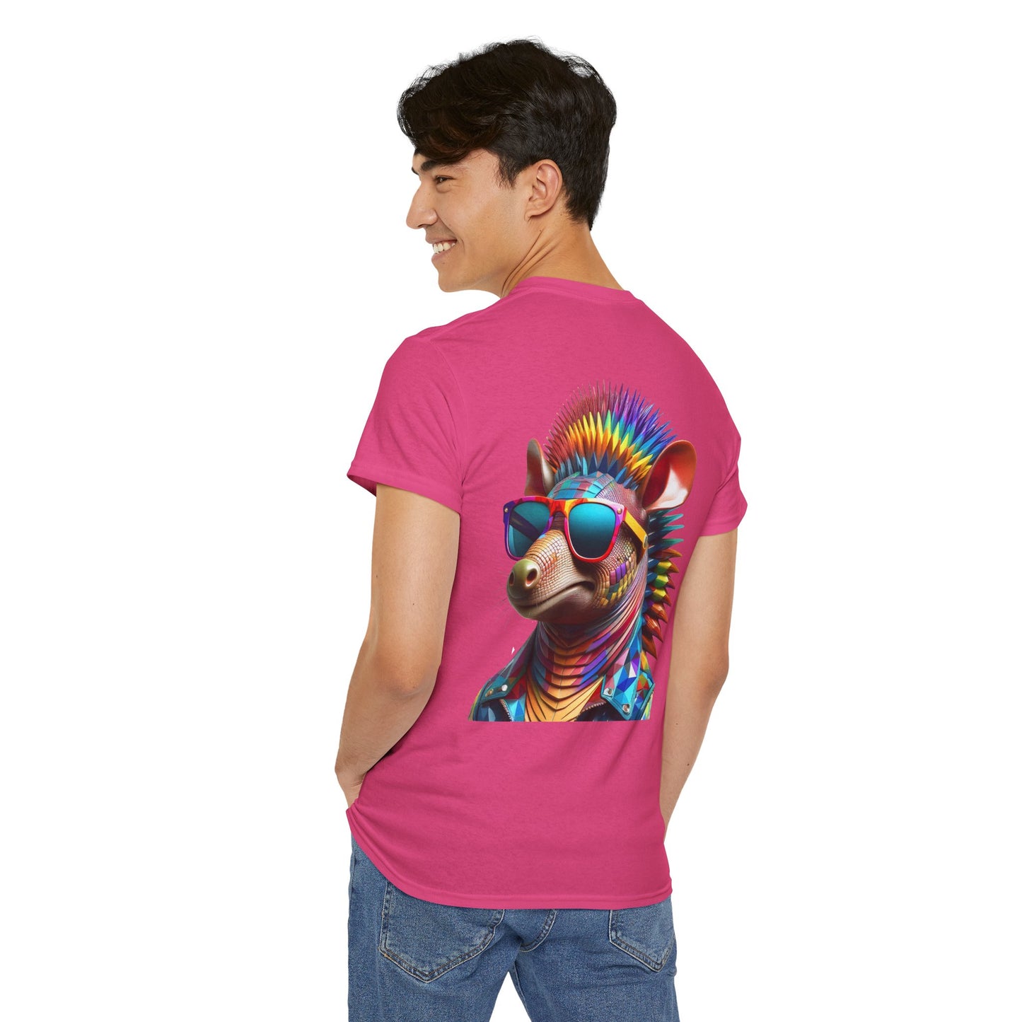 T-Shirt - Psychedelic Armadillo with Sunglasses