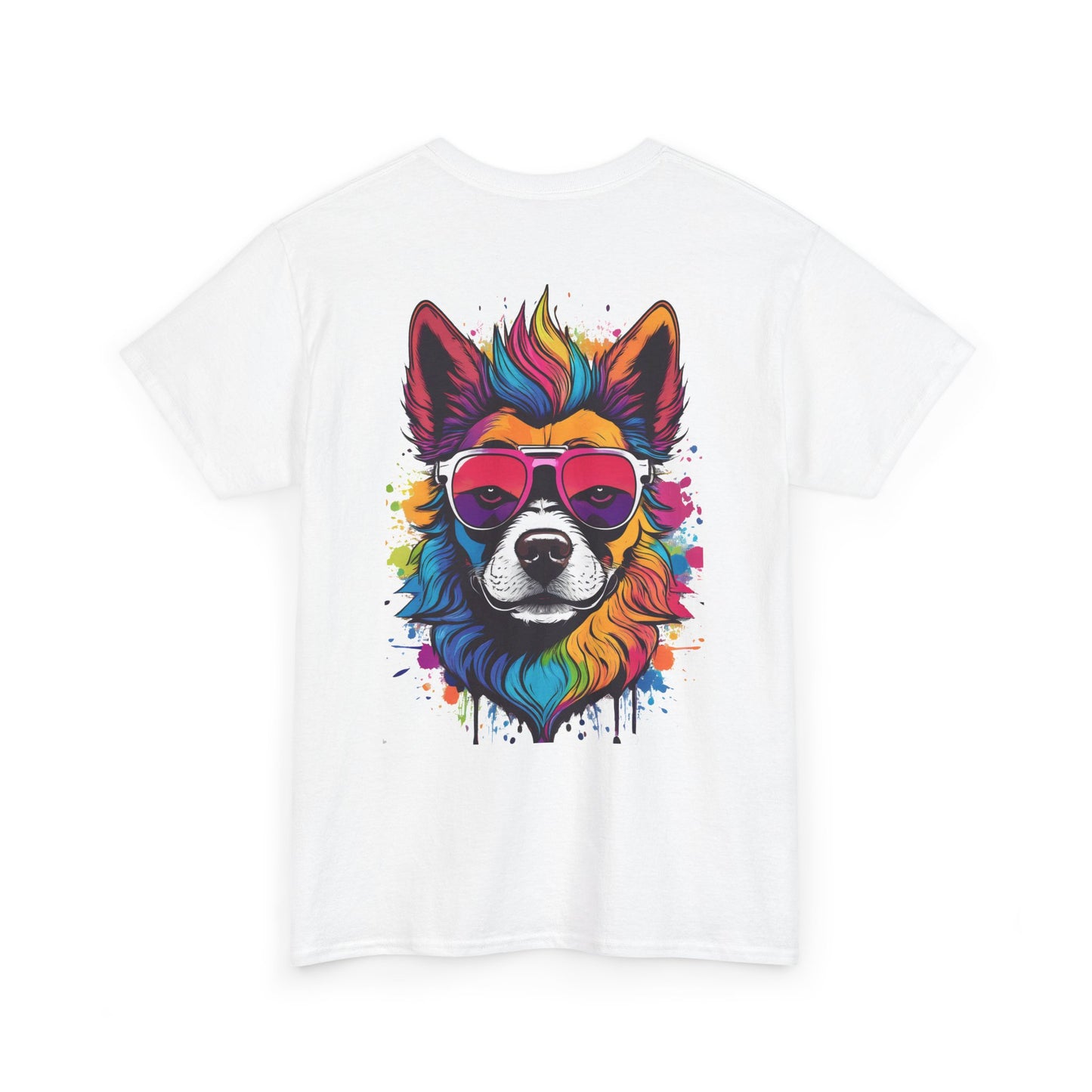 T-Shirt - Psychedelic Dog with Sunglasses