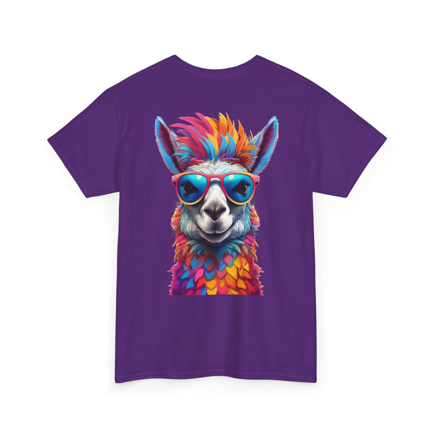 T-Shirt - Psychedelic Llama with Sunglasses