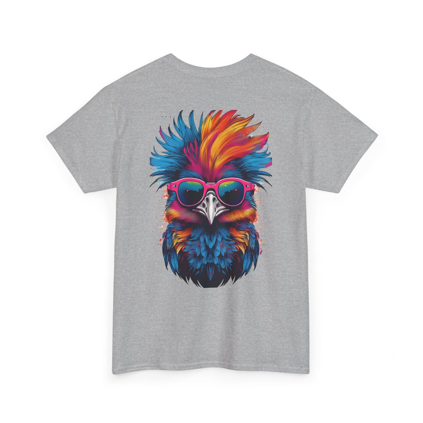 T-Shirt - Psychedelic Ostrich with Sunglasses