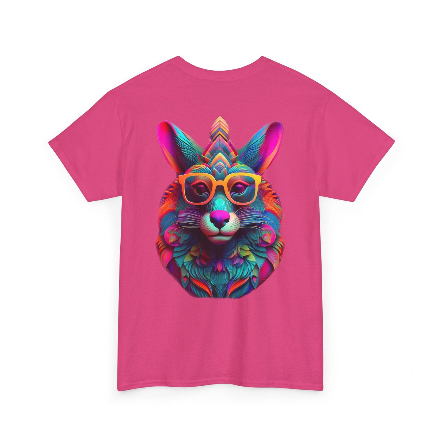 T-Shirt - Psychedelic Wolf with Sunglasses